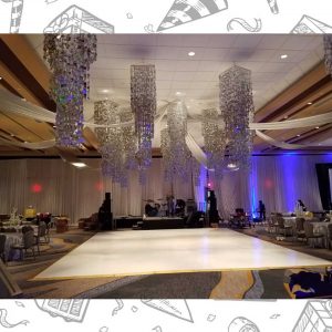 white custom dance floor wrap south florida dance floor white vinyl custom printed boca raton florida (1)