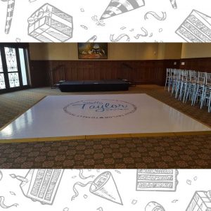 white custom dance floor wrap south florida dance floor white vinyl custom printed boca raton florida (11)