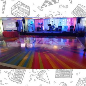 white custom dance floor wrap south florida dance floor white vinyl custom printed boca raton florida (19)