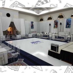 white custom dance floor wrap south florida dance floor white vinyl custom printed boca raton florida (2)