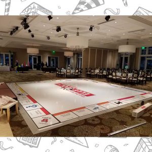 white custom dance floor wrap south florida dance floor white vinyl custom printed boca raton florida (3)