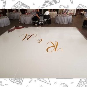 white custom dance floor wrap south florida dance floor white vinyl custom printed boca raton florida (3)