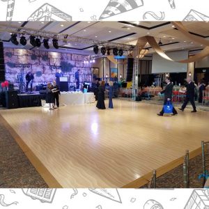 white custom dance floor wrap south florida dance floor white vinyl custom printed boca raton florida (3)