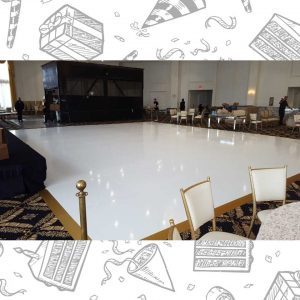 white custom dance floor wrap south florida dance floor white vinyl custom printed boca raton florida (3)