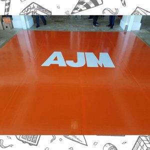 white custom dance floor wrap south florida dance floor white vinyl custom printed boca raton florida (4)