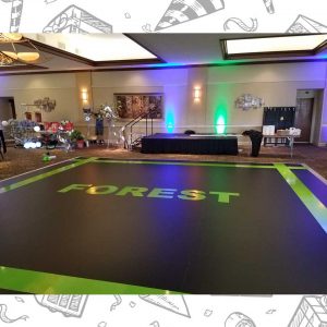 white custom dance floor wrap south florida dance floor white vinyl custom printed boca raton florida (5)