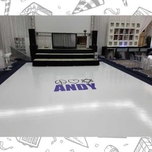 white custom dance floor wrap south florida dance floor white vinyl custom printed boca raton florida (5)