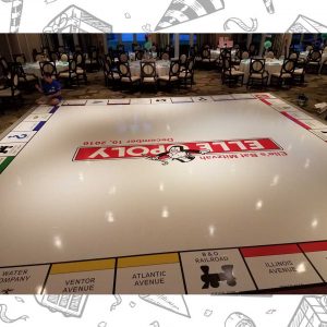 white custom dance floor wrap south florida dance floor white vinyl custom printed boca raton florida (6)