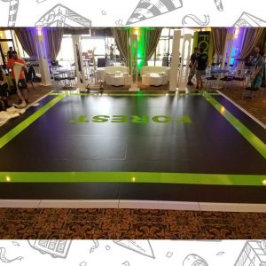 white custom dance floor wrap south florida dance floor white vinyl custom printed boca raton florida (6)