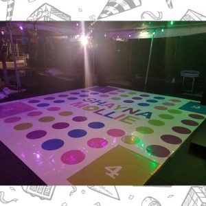 white custom dance floor wrap south florida dance floor white vinyl custom printed boca raton florida (8)