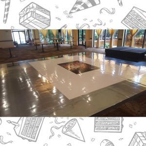 white custom dance floor wrap south florida dance floor white vinyl custom printed boca raton florida (9)